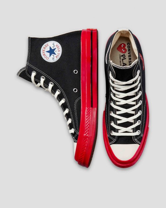 Unisex Converse X Comme des Gar?ons PLAY Chuck 70 High Top Black