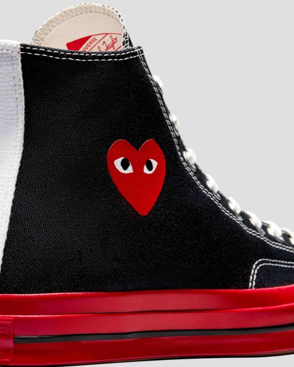 Unisex Converse X Comme des Gar?ons PLAY Chuck 70 High Top Black